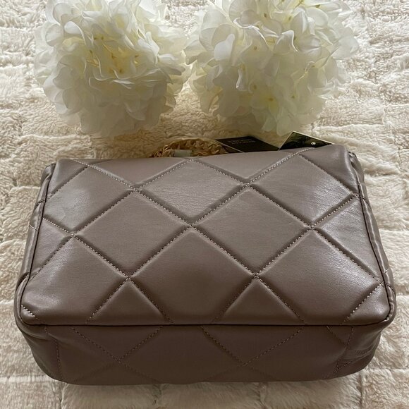 Badgley Mischka Taupe Crossbody NWT - Picture 2 of 6